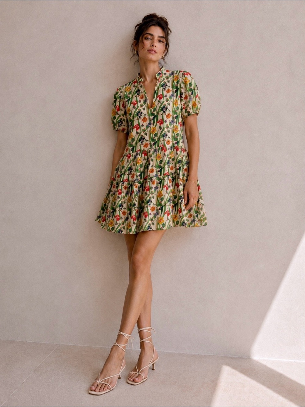TAYLOR TILLMAN NY Everly Floral Symphony Mini Dress NWT Small